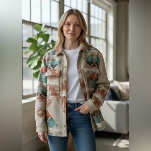 Zara Southwestern Warm Women's Shacket